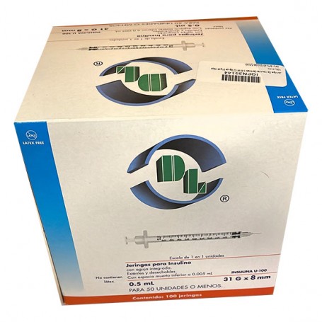 Jeringas de Insulina 31g x 8mm